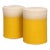 Surya Waverly Yellow Outdoor Stools - Set of 2 For Sale