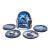 Vintage Handcrafted West-African Safari Soapstone Coasters & Holder- 7 Pieces For Sale
