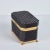 Metal 1940s Black Cut Crystal Hinged Box For Sale - Image 7 of 9