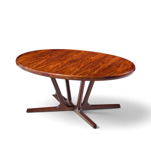 Interform Mid Century Rosewood Expanding Dining Table With 3 Leaves For Sale - Image 15 of 16