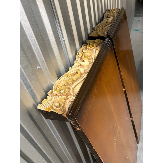 Mid 20th Century Late-20th-Century Italian Baroque/Rococo Revival Dining Room Table With 6 Chairs For Sale - Image 5 of 12