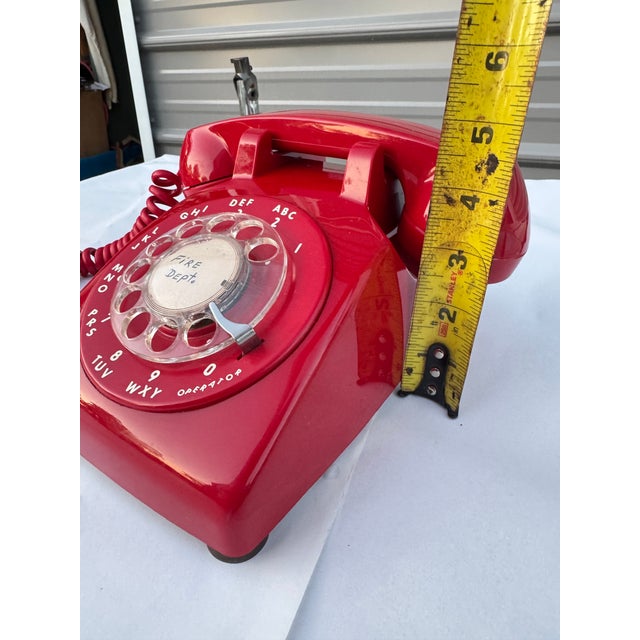 1970s Red Rotary Phone For Sale In Columbia, SC - Image 6 of 7