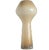 Mid-Century Modern 17+ Iin. Massimo Vignelli Venini Fungo Style Murano Beige Striped Art Glass Vase For Sale - Image 3 of 13