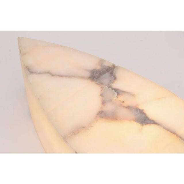 Mid-Century American Alabaster Wall Light, 1970s For Sale - Image 9 of 10