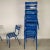 Blue Metal Dining Chairs, Set of 14 For Sale - Image 11 of 18