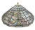 1980s Vintage Tiffany Style Stained Hanging Lamp Shade. 1980s. Soft Colors For Sale - Image 5 of 9