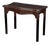 Georgian Serpentine Mahogany Game Table With Carved Rosette Edge For Sale