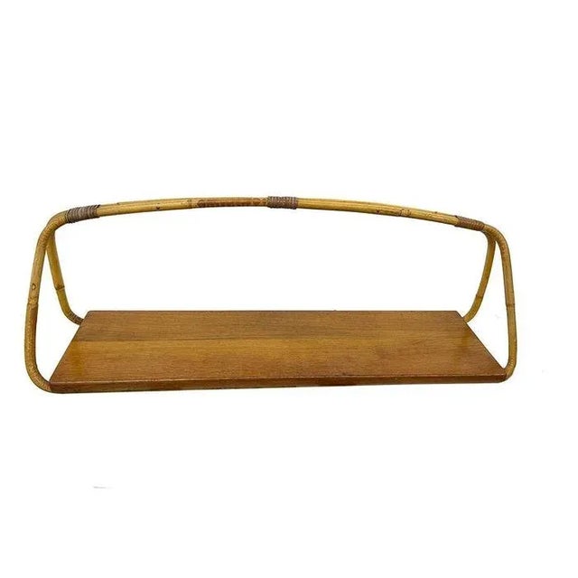 Rattan Children's Chair and Bookshelf, 1960s, Set of 2 For Sale - Image 3 of 10