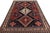 1950s Vintage Gabbeh Persian Rug in Black-Brown With Geometric Medallions - Rug & Kilim For Sale - Image 5 of 8