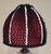 Black Vintage Table Lamp with Relief Glass Base and Sequin Shade from Lamplove, 1970s For Sale - Image 8 of 12