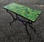 Metal Moroccan Handcrafted Tamegroute Green Mosaic Console Table For Sale - Image 7 of 7