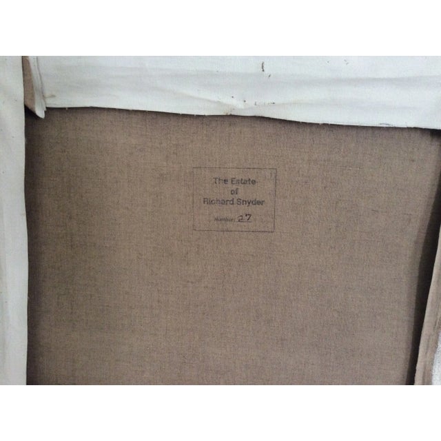 Textile 1970s Richard Snyder Landscape Oil Painting For Sale - Image 7 of 8
