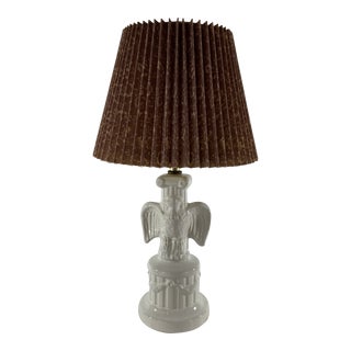 1960s Small Ceramic Eagle Lamp For Sale