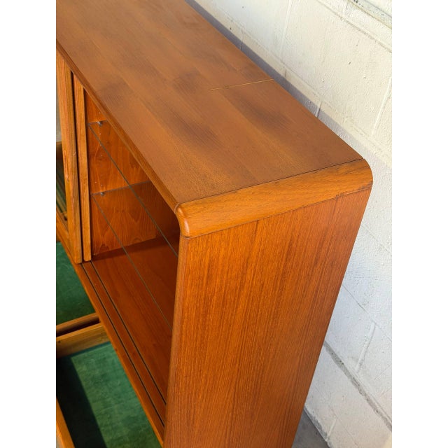 Sun Cabinet Teak Display Cabinet Mid-Century Modern 1980s For Sale In Los Angeles - Image 6 of 10