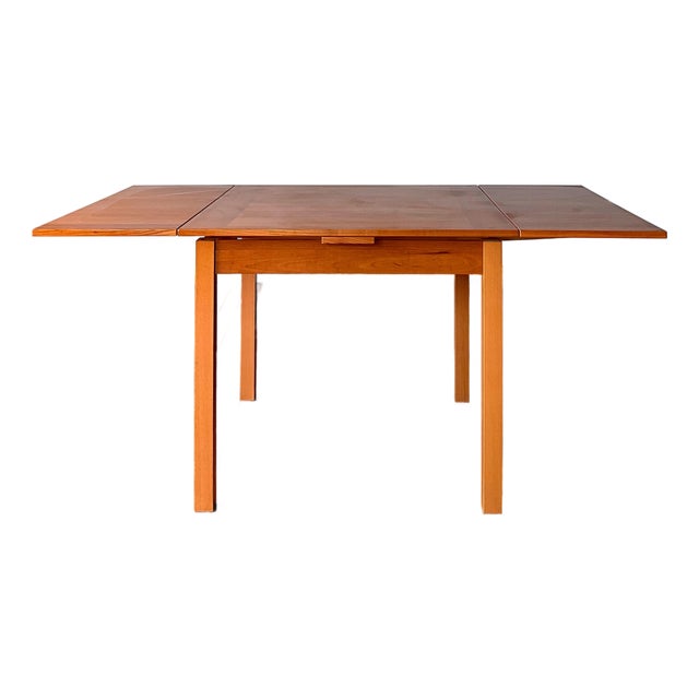 1990s Danish Modern Teak Extension Dining Table For Sale