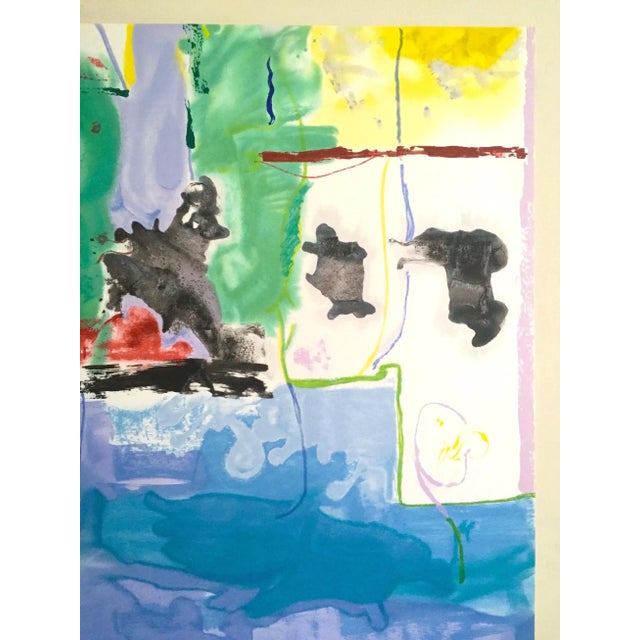 1990s Helen Frankenthaler Vintage Abstract Expressionist Limited Edition Large Hand Pulled Silkscreen Print " Westwind " 1994 For Sale - Image 5 of 13