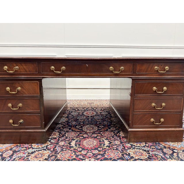 Large English Partnerdesk For Sale - Image 11 of 18