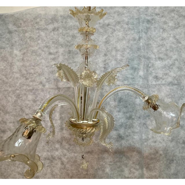 Vintage Murano Glass Chandelier For Sale - Image 16 of 18