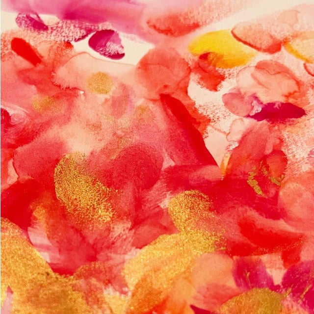 Watercolor Painting the Touch of Blossom No.3 by Fanyu Lin For Sale - Image 4 of 5