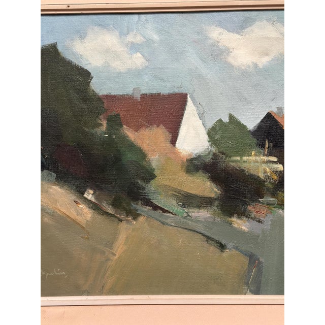 Arne Aspelin, Swedish Landscape, 1960s, Oil on Canvas, Framed For Sale - Image 6 of 10