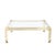 This exquisite Mid-Century Modernist cocktail table by the renowned French design firm Maison Jansen, Circa 1970, is a...