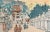 Japanese Vintage Miniature Japanese Shrine Woodblock Prints - a Pair For Sale - Image 3 of 4