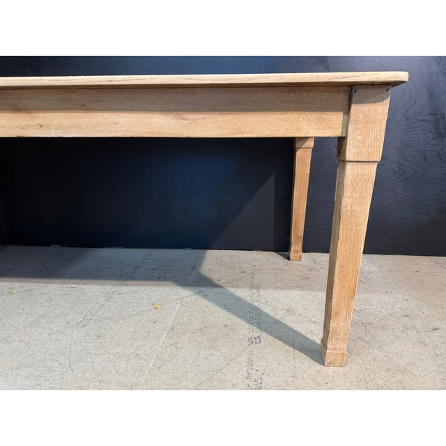 Wood Vintage Kitchen Dining Table in Oak, 1925 For Sale - Image 7 of 15