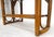 Wood Bamboo Rattan Side End Table Mid Century Modern c1970s White Laminate Top MINT For Sale - Image 7 of 16