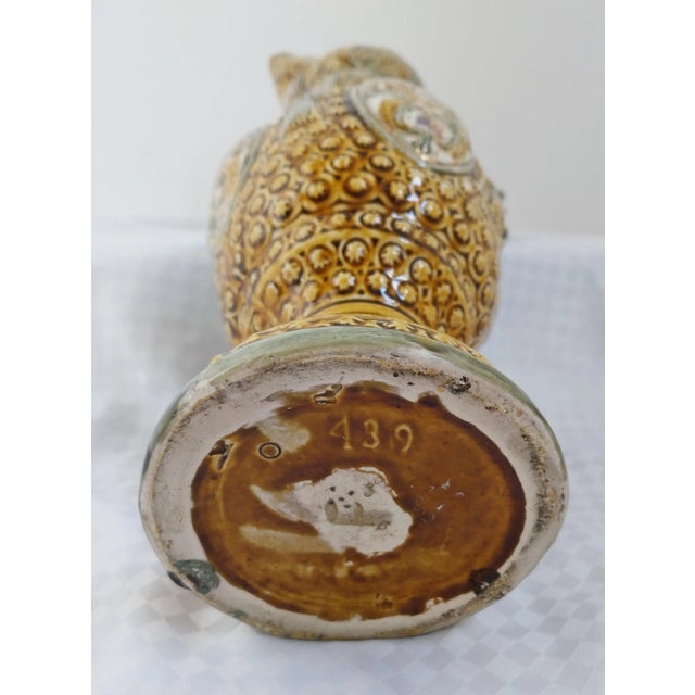 Large Italian Ornate Majolica Jug, 1960s For Sale - Image 9 of 11