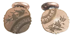 Antique Aesthetic Engraved Gold Fill Cufflinks