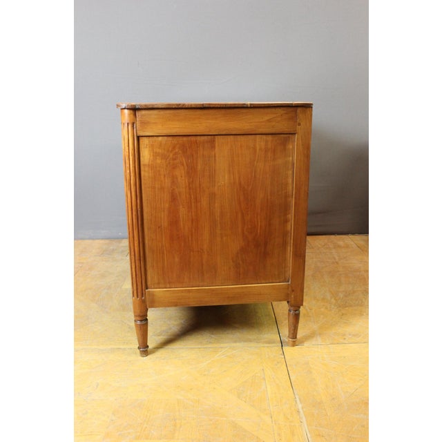Louis XVI Style Chest of Drawers in Cherry Wood, 1800s For Sale - Image 6 of 12