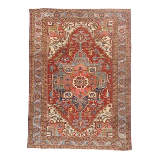 Late 19th Century Persian Serapi Rug, 09'08 X 13'04 For Sale