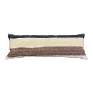 Turkish Hemp Pillow Cushion Natural Beige Brown Cushion Cover 14x40 For Sale