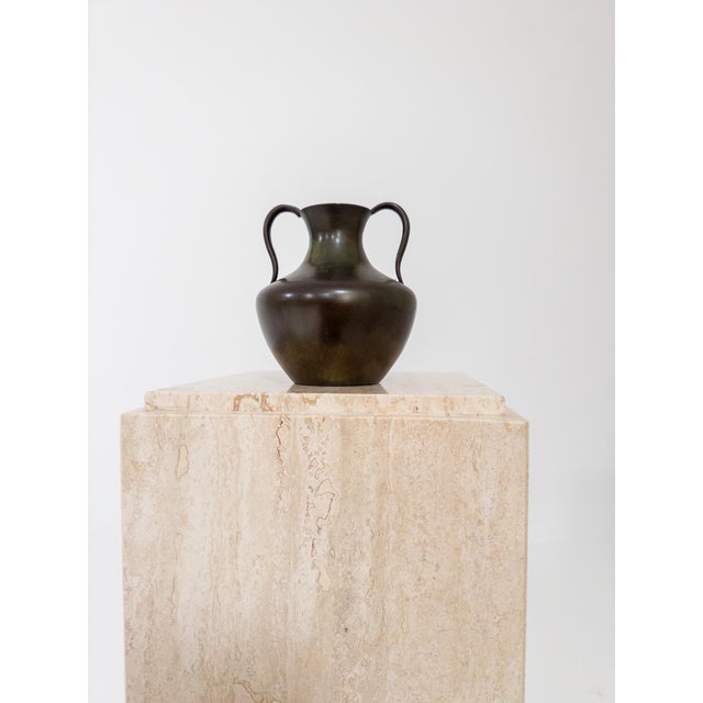 Art Deco Bronze Vase from GAB, Sweden, 1930s, in Very Good conditions. Designed 1920 to 1949 This piece has an attribution...