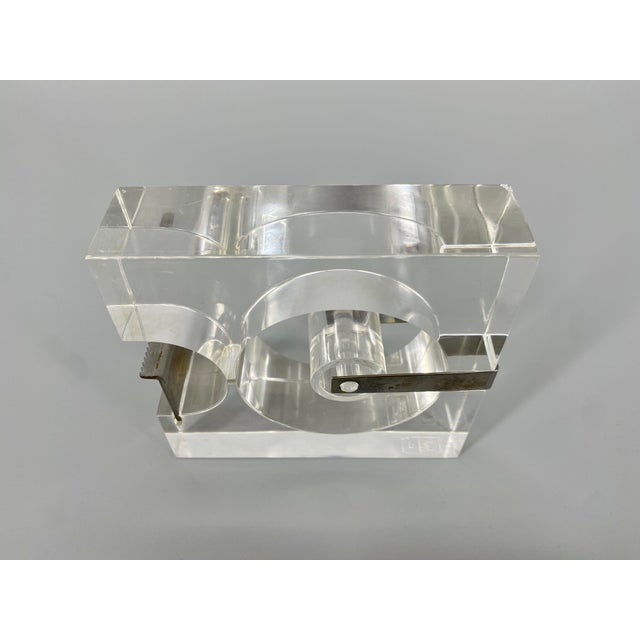 1970s Acrylic Tape Dispenser by Serge Mansau for Fratelli Guzzini, France, 1970s For Sale - Image 5 of 10