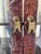 Gorgeous antique Qing Dynasty extensively carved Chinese display case with mirror. Two dragons carved at the crown .From...