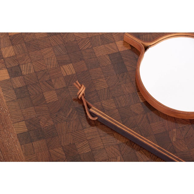 Metal Hand or Table Mirror by Bech & Starup for Den Permanente, Denmark, 1960s For Sale - Image 7 of 9