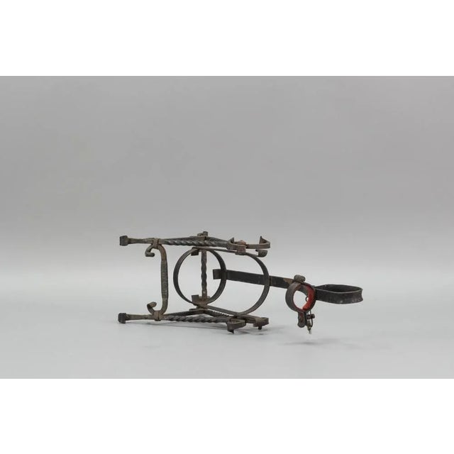 Vintage German Wrought Iron Bottle Cradle Pourer, 1970s For Sale - Image 15 of 18