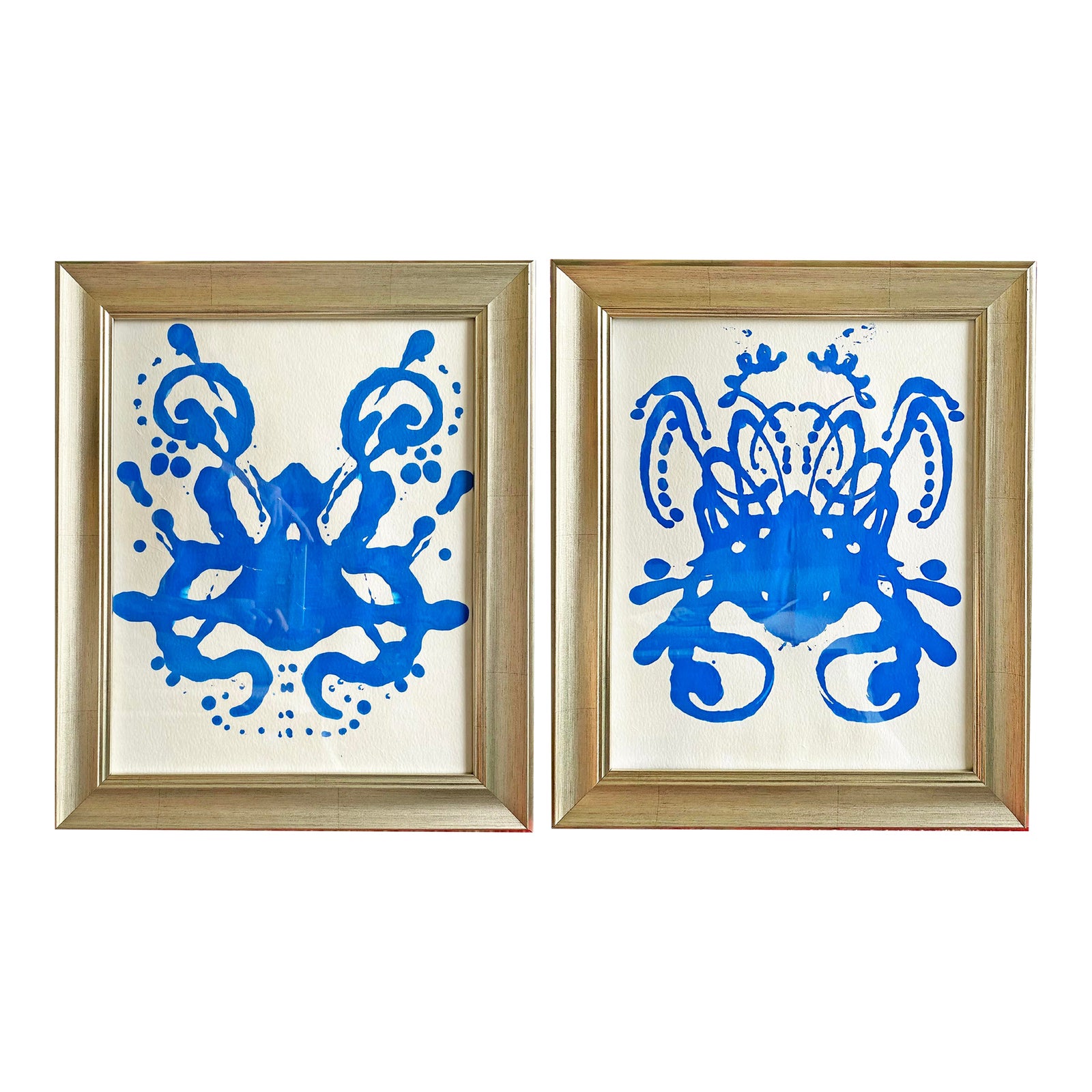 Original Rorschach Test–Inspired Abstract Paintings – Hand-Painted ...