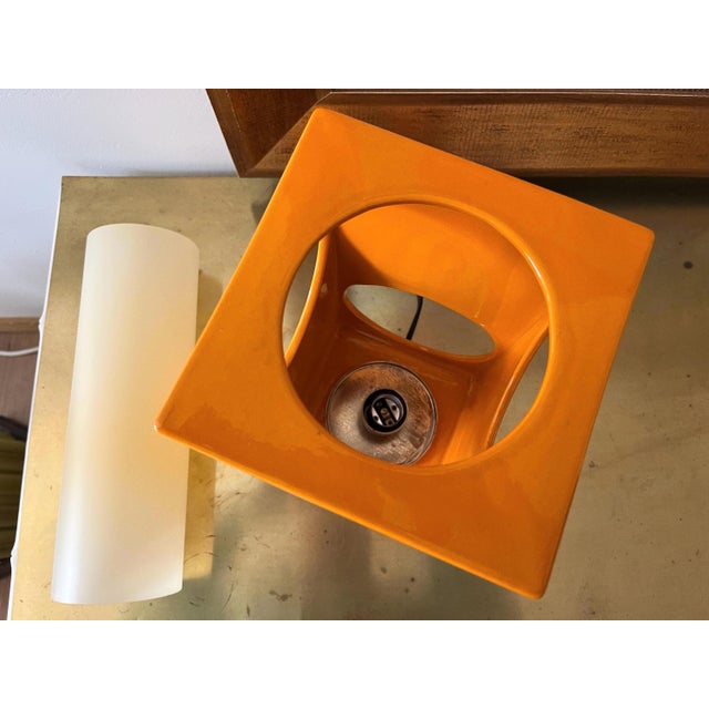 Midcentury Ceramic Cutouts Accent Lamp For Sale - Image 17 of 18