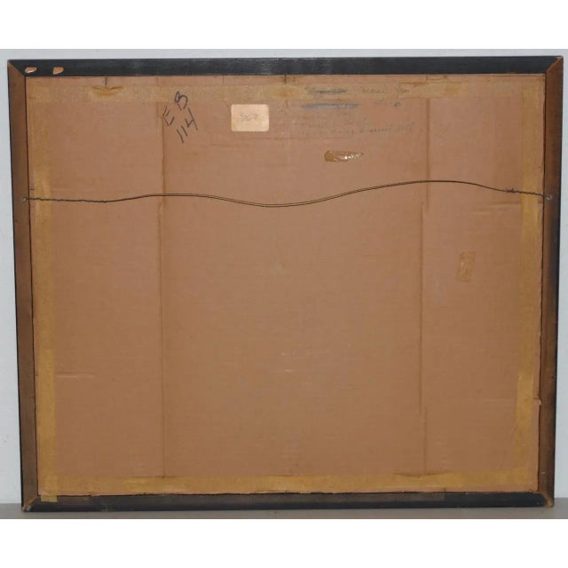 Yellow Everett Charles Boyd "Mardi Gras" Original Abstract Watercolor For Sale - Image 8 of 9