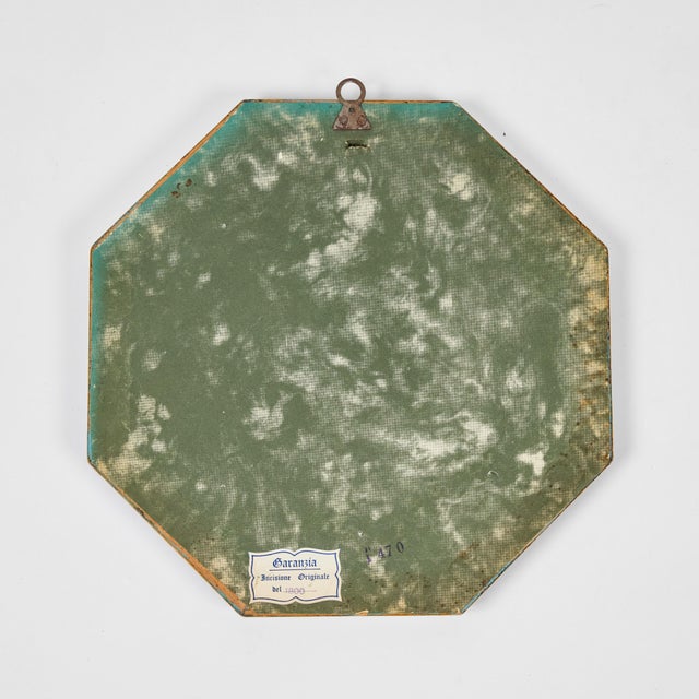 Blue Antique Hand Colored Print of European Notable C 1800's | B For Sale - Image 8 of 8