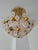 Mid-Century Modern Italian Floral Brass Chandelier, 1970s For Sale - Image 3 of 18