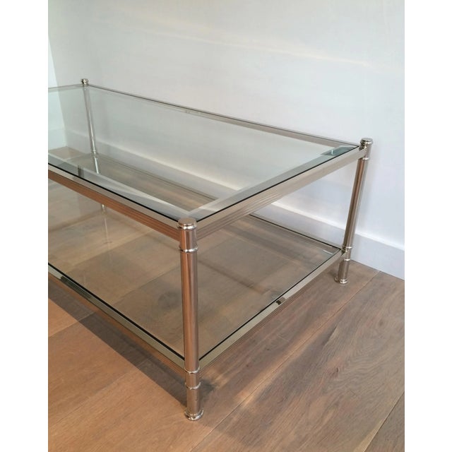 Large Chrome Coffee Table, circa 1970 For Sale - Image 10 of 13