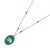 Early 21st Century Powerful Lucky Elephant Gold & Turquoise Chain Necklace For Sale - Image 5 of 8