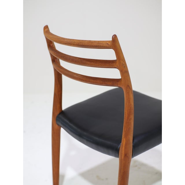 Wood Model 78 Dining Chairs in Teak by Niels Otto Møller for J.L. Møllers, Denmark, 1960s, Set of 6 For Sale - Image 7 of 14