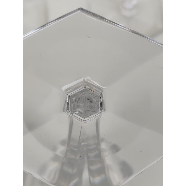 Baccarat Crystal Glasses with Malmaison Pattern, 1960s, Set of 3 For Sale - Image 6 of 7