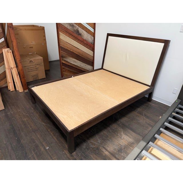 Queen Size Contemporary Bed Frame For Sale - Image 4 of 12