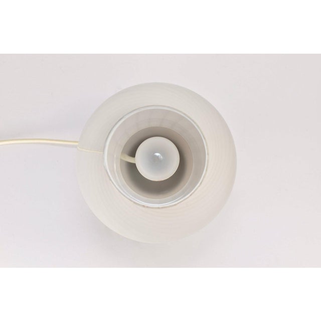 Mid 20th Century Mid Century Modern Venini Style Taupe Glass Mushroom Table Lamp For Sale - Image 9 of 10