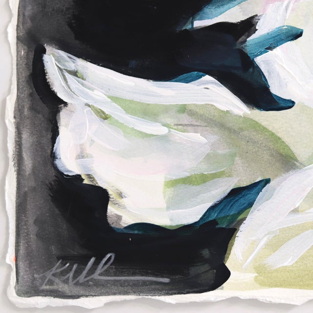 Hat Party - Colorful Floral Impressionist Painting Original Artwork by Kellie Newsome For Sale - Image 4 of 6